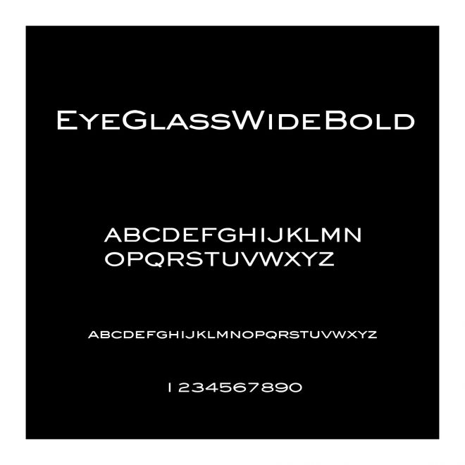 EyeGlassWideBold