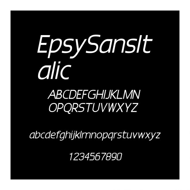 EpsySansItalic