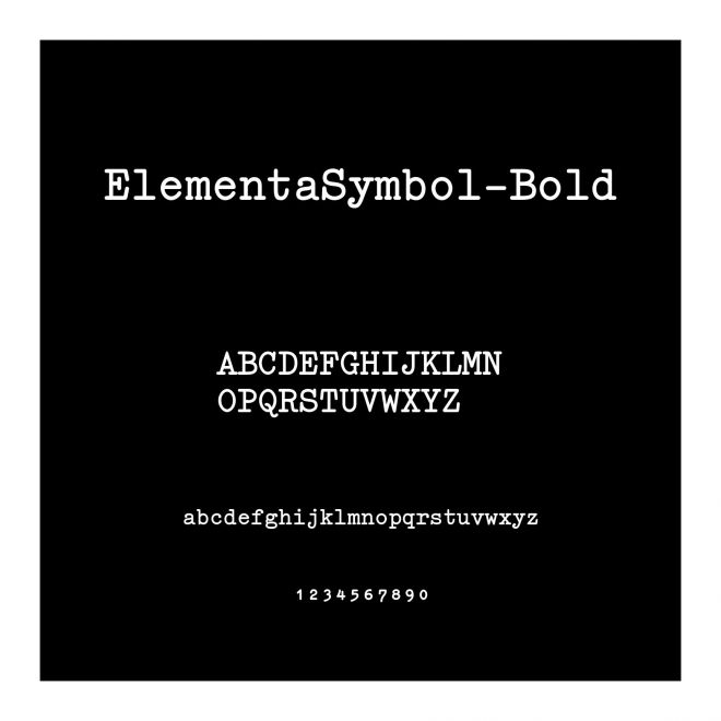 ElementaSymbol-Bold