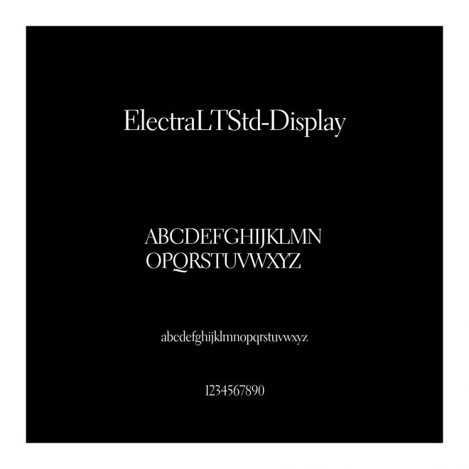 ElectraLTStd-Display