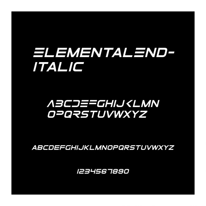 ElementalEnd-Italic