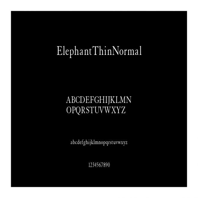 ElephantThinNormal