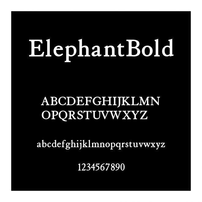 ElephantBold