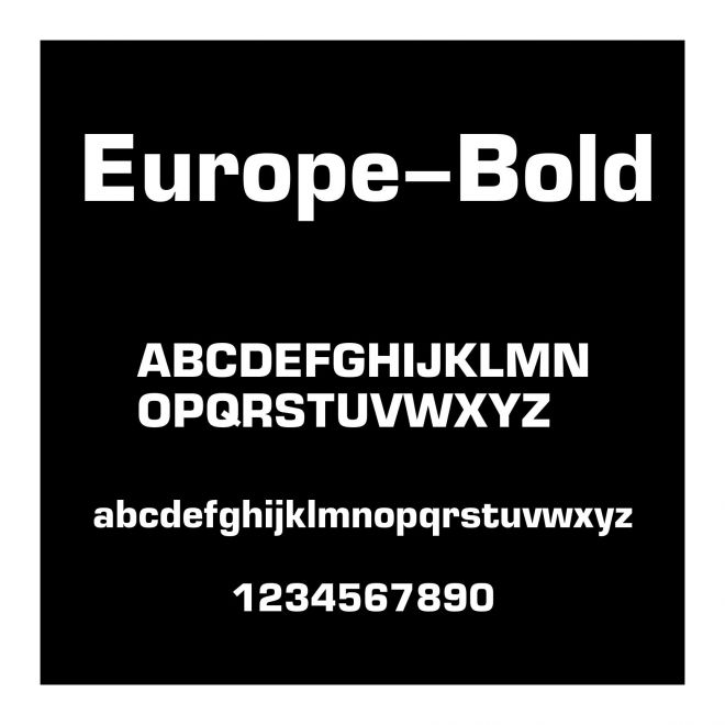 Europe-Bold