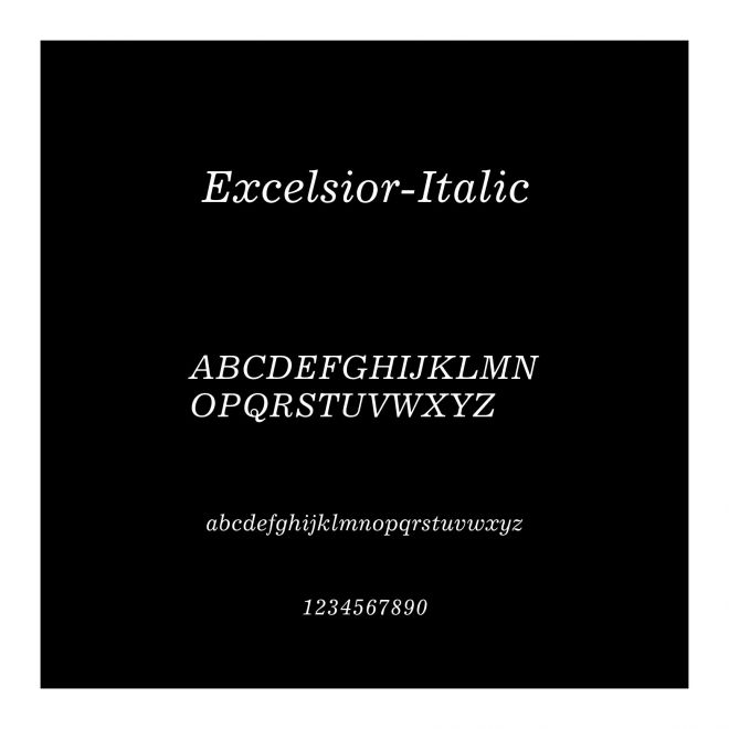 Excelsior-Italic