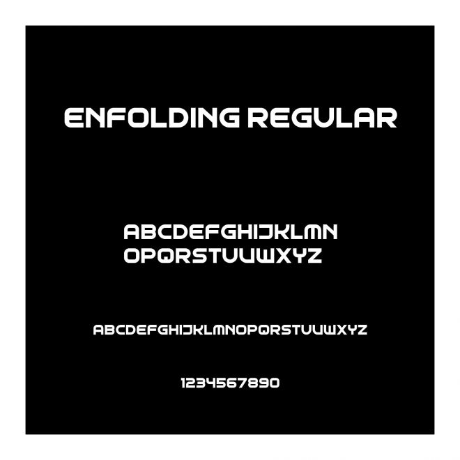 Enfolding Regular