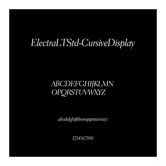 ElectraLTStd-CursiveDisplay