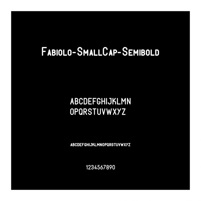 Fabiolo-SmallCap-Semibold