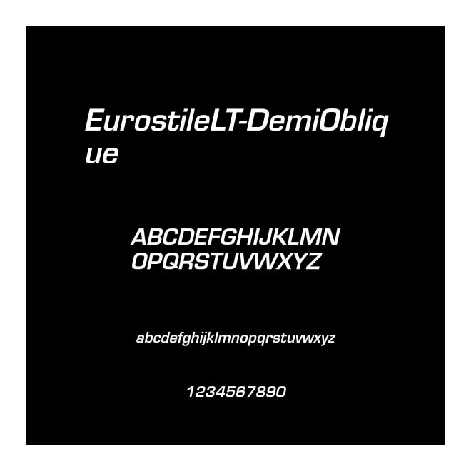 EurostileLT-DemiOblique