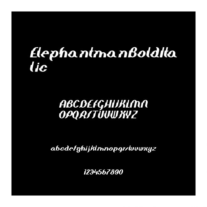 ElephantmanBoldItalic