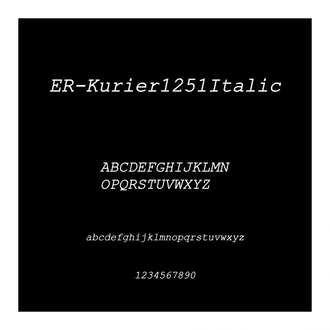 ER-Kurier1251Italic
