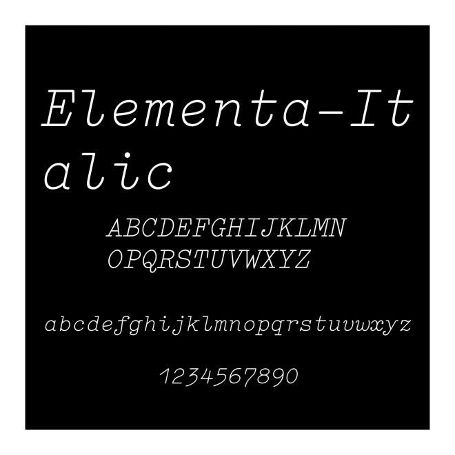 Elementa-Italic