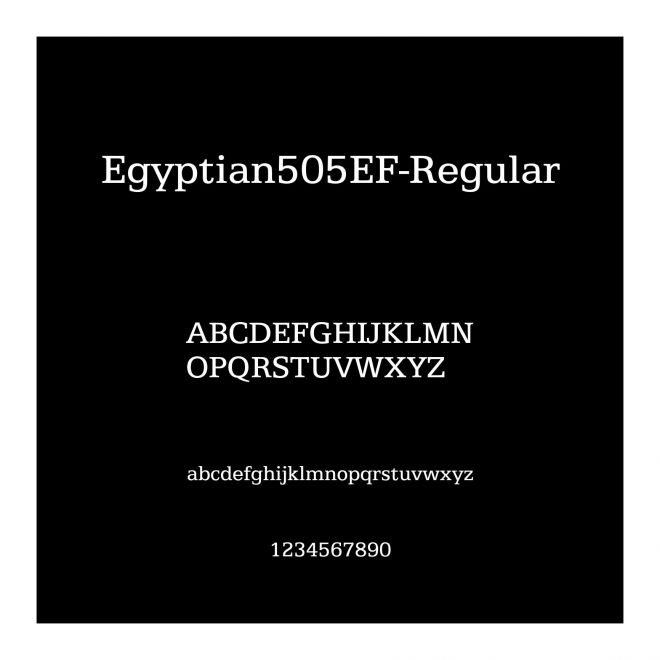 Egyptian505EF-Regular