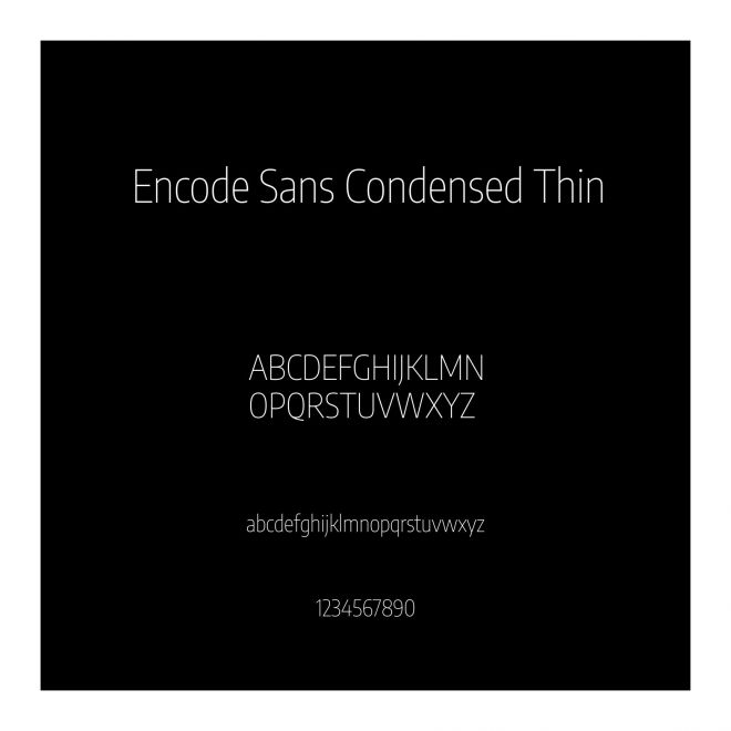 Encode Sans Condensed Thin