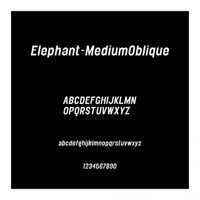 Elephant-MediumOblique