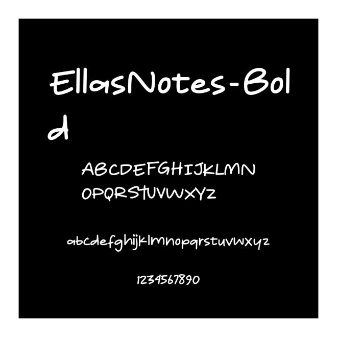 EllasNotes-Bold