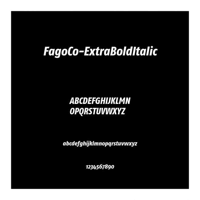 FagoCo-ExtraBoldItalic