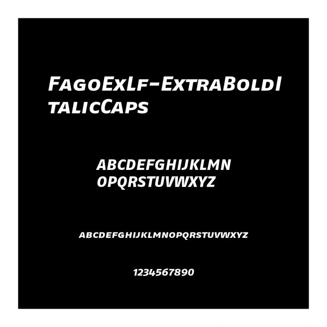 FagoExLf-ExtraBoldItalicCaps