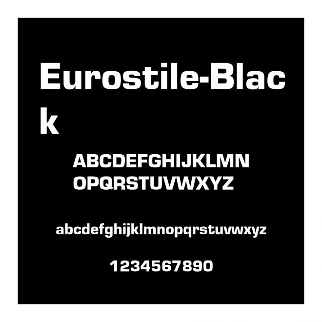 Eurostile-Black