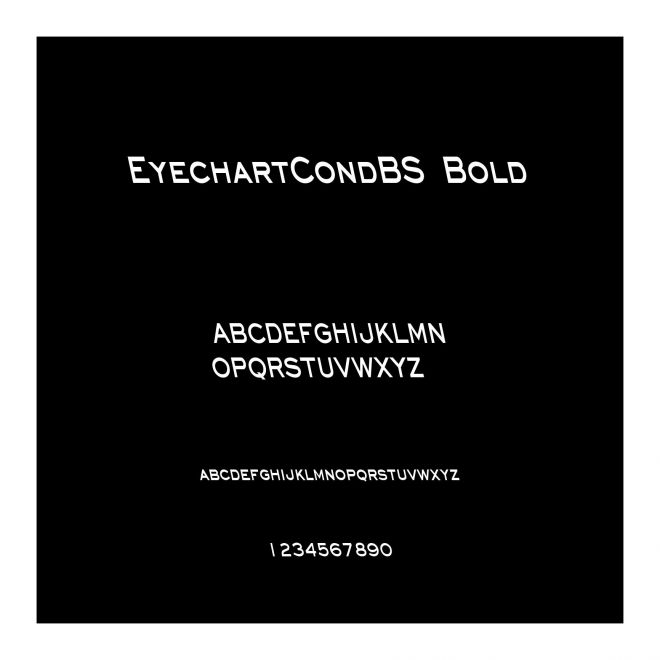 EyechartCondBS Bold