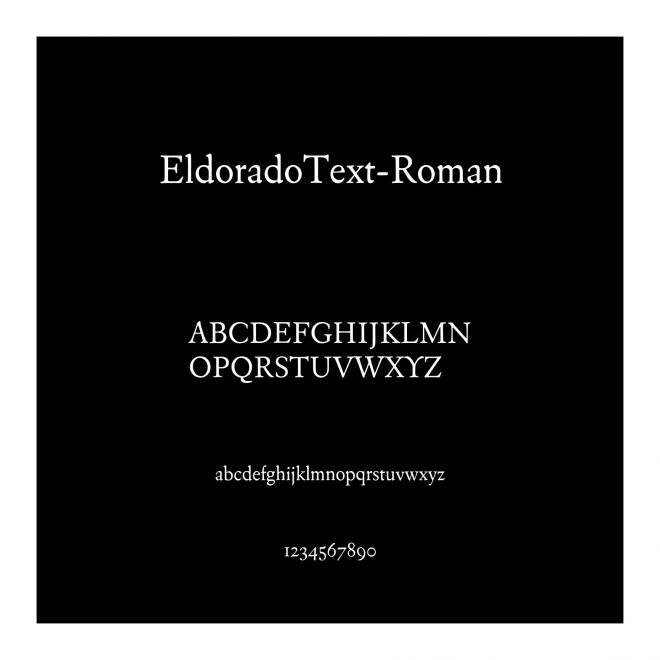 EldoradoText-Roman