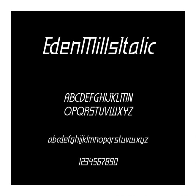 EdenMillsItalic