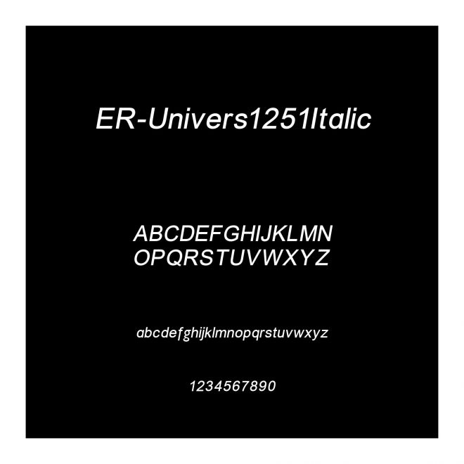 ER-Univers1251Italic