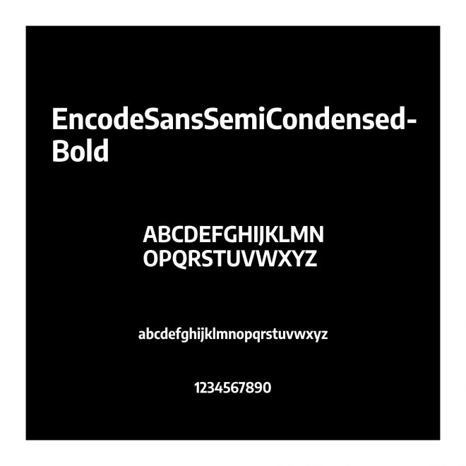 EncodeSansSemiCondensed-Bold