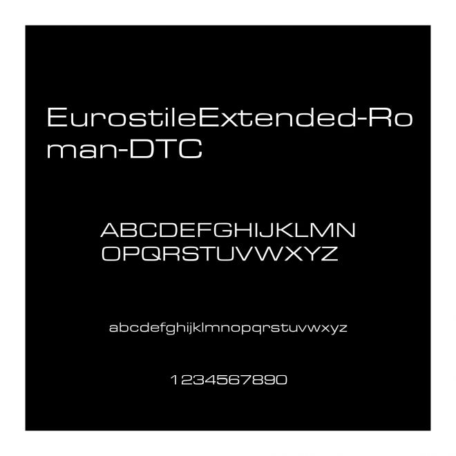 EurostileExtended-Roman-DTC