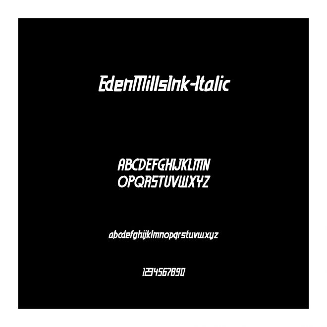 EdenMillsInk-Italic