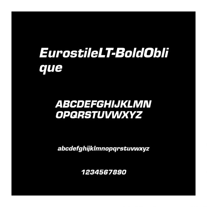 EurostileLT-BoldOblique