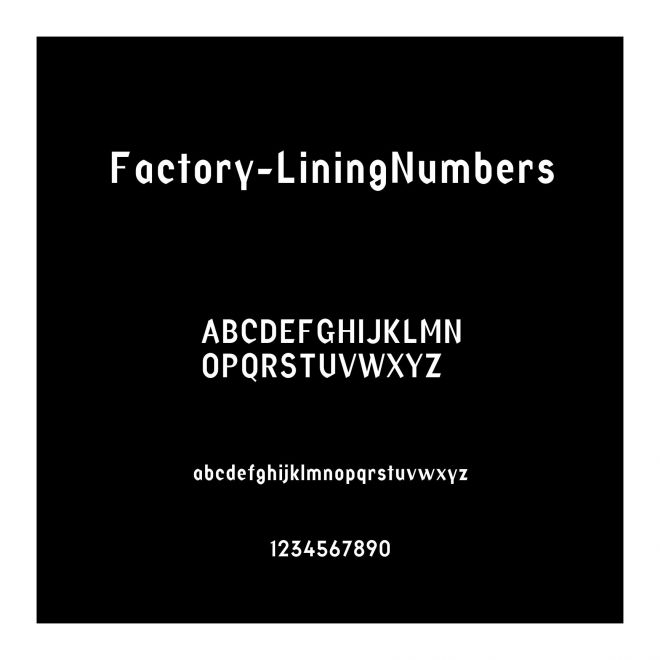 Factory-LiningNumbers