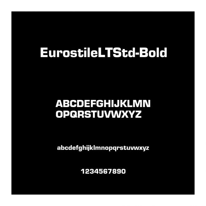 EurostileLTStd-Bold