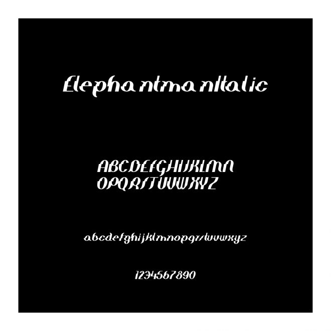 ElephantmanItalic
