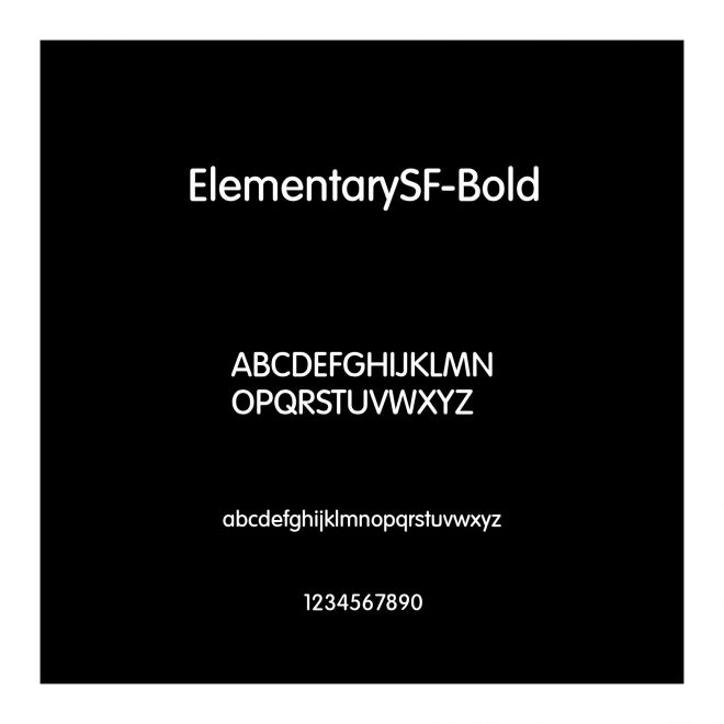 ElementarySF-Bold