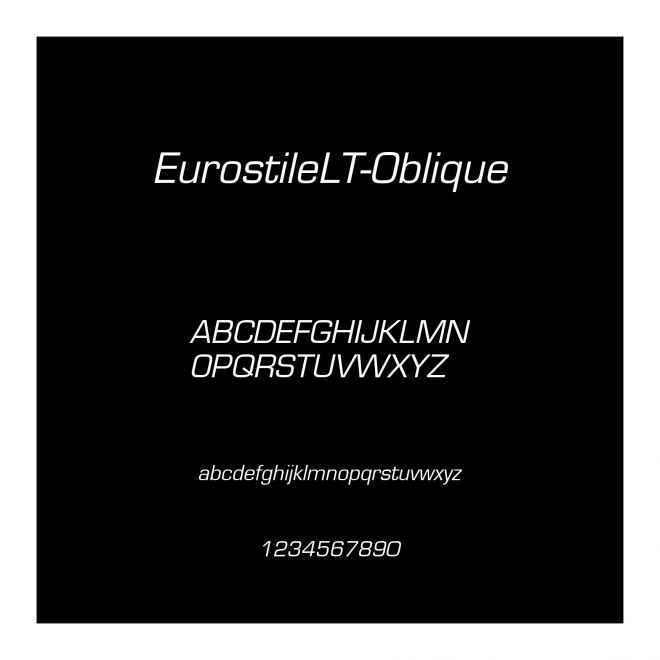 EurostileLT-Oblique