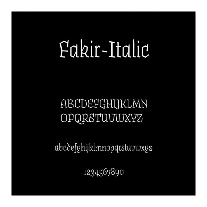 Fakir-Italic