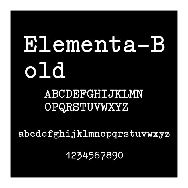 Elementa-Bold