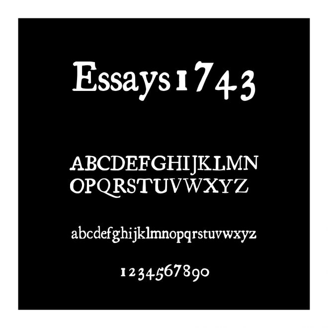 Essays1743