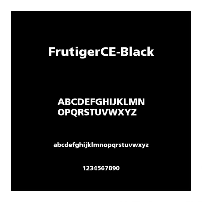 FrutigerCE-Black