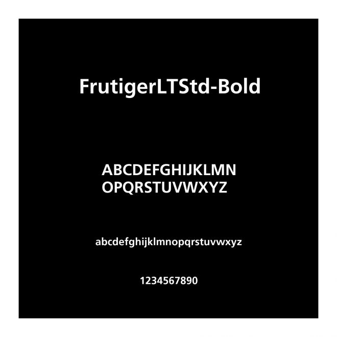FrutigerLTStd-Bold