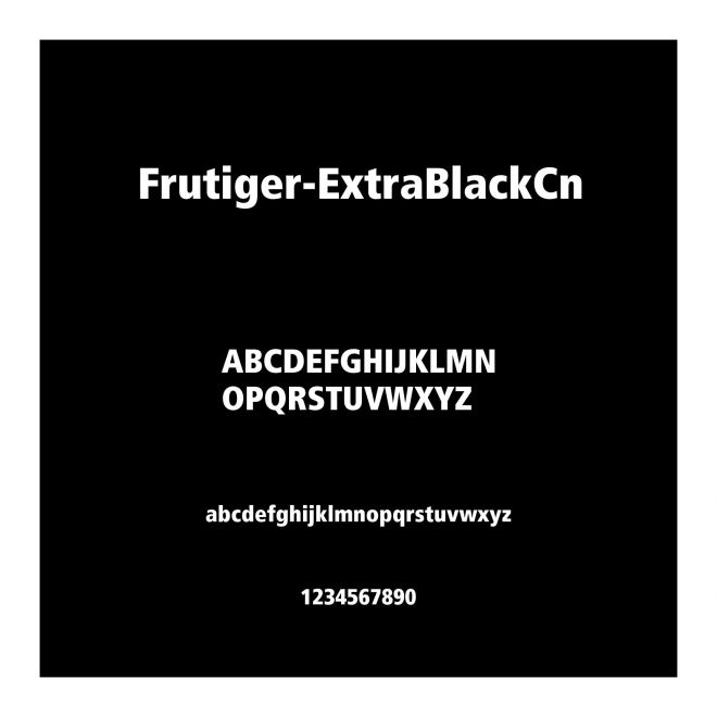 Frutiger-ExtraBlackCn