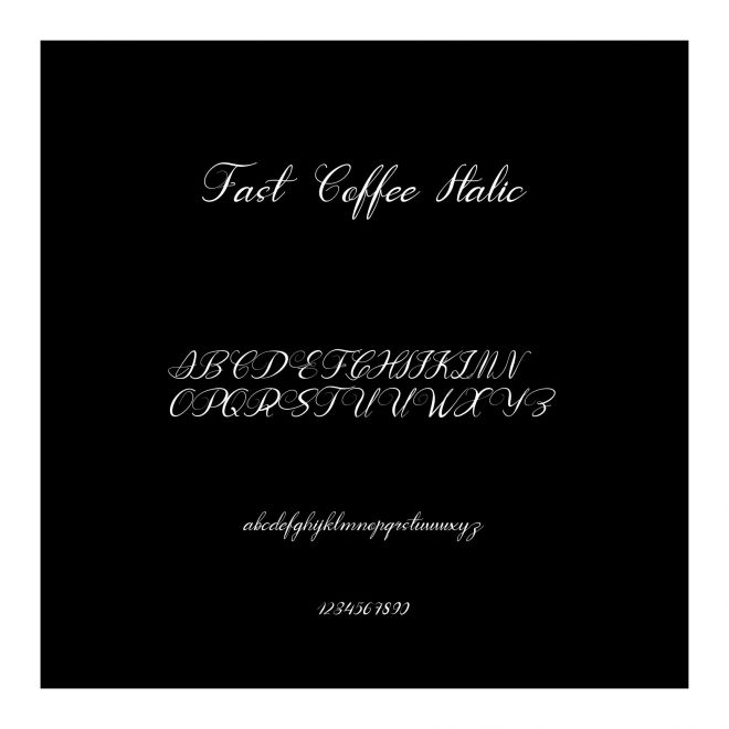 Fast Coffee Italic