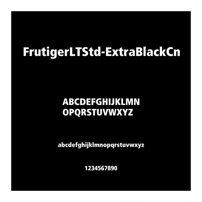 FrutigerLTStd-ExtraBlackCn