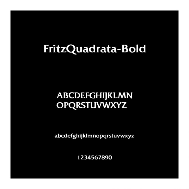 FritzQuadrata-Bold