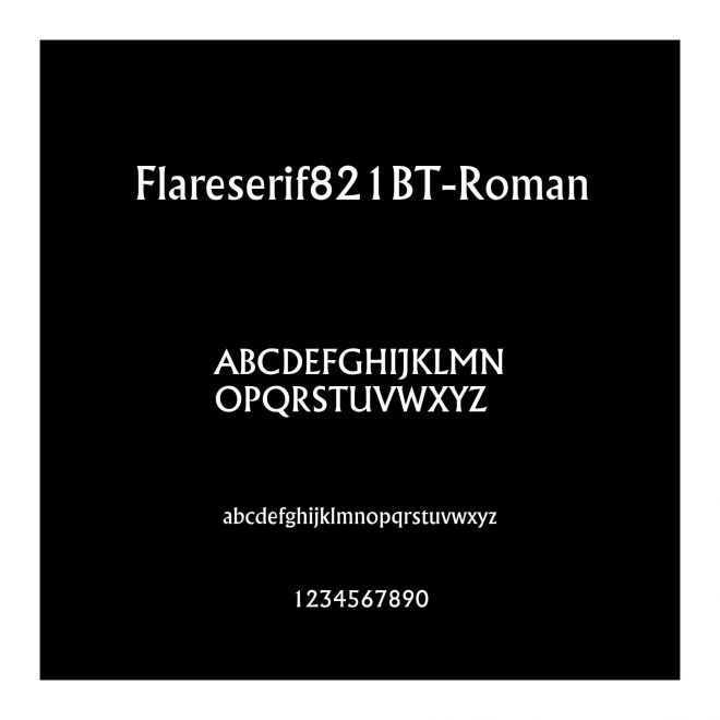 Flareserif821BT-Roman
