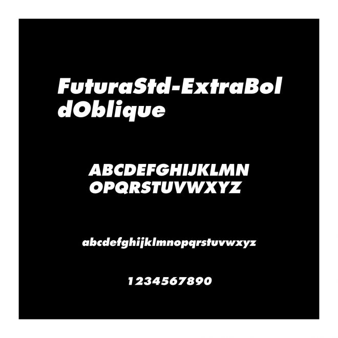 FuturaStd-ExtraBoldOblique
