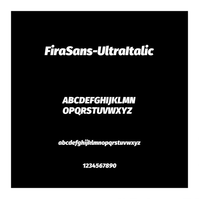 FiraSans-UltraItalic