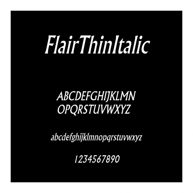 FlairThinItalic