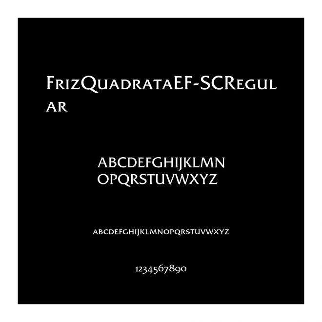 FrizQuadrataEF-SCRegular